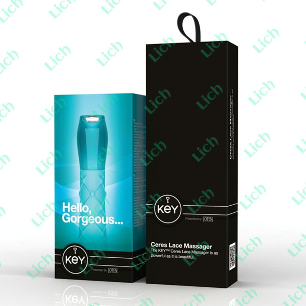 Шикарный голубой вибромассажер Ceres Lace