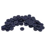 Пуговицы 4 прокола 24L=15 мм, пластик (Blue2 (синий2)), NE56, 72 шт