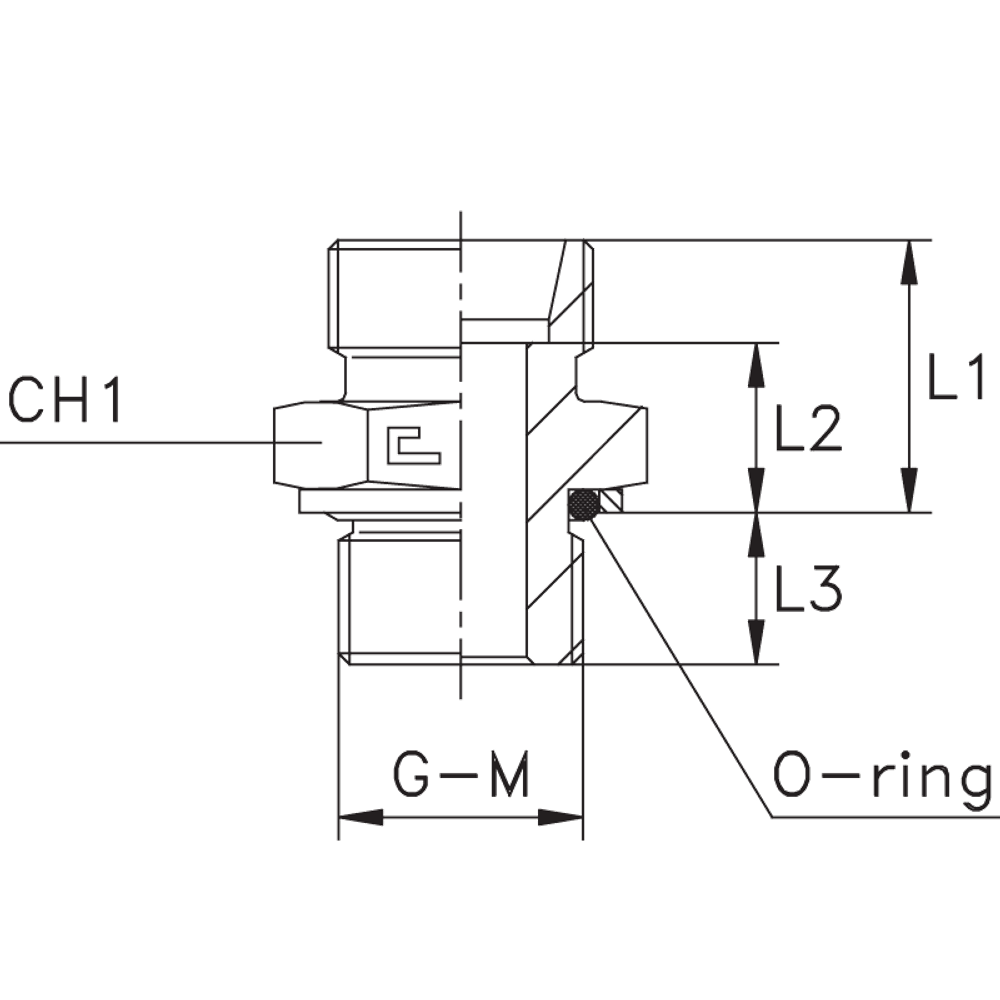 Штуцер FH DL12 - BSP 3/8 (корпус)