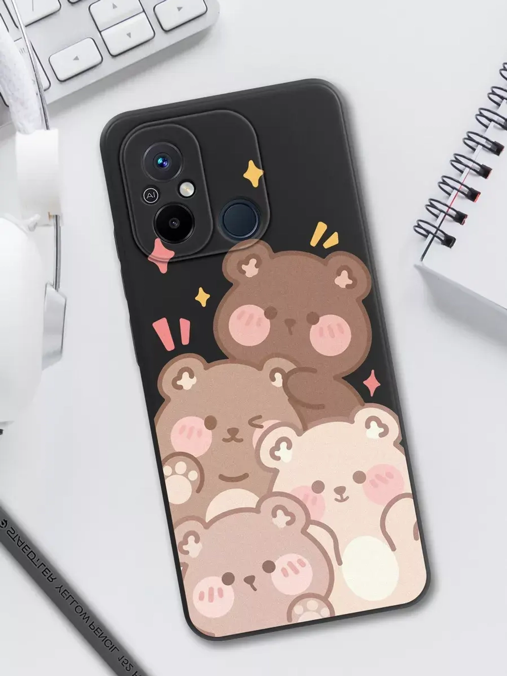 Чехол для Xiaomi Redmi 12C и Poco C55 с принтом