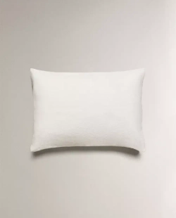 ZARA HOME НАВОЛОЧКА ДЛЯ ДЕКОРАТИВНОЙ ПОДУШКИ С ПРИНТОМ "КРАБ", ЖЕЛТОВАТО-БЕЛЫЙ
