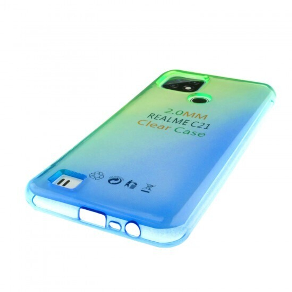 Чехол для Realme C21 Градиент, ТПУ, 012962