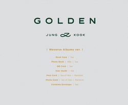 Альбом Jungkook - GOLDEN [Weverse Albums Ver.]