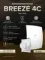 Вентилятор накладной BREEZE D100 обр.клапан белый матовый DICITI