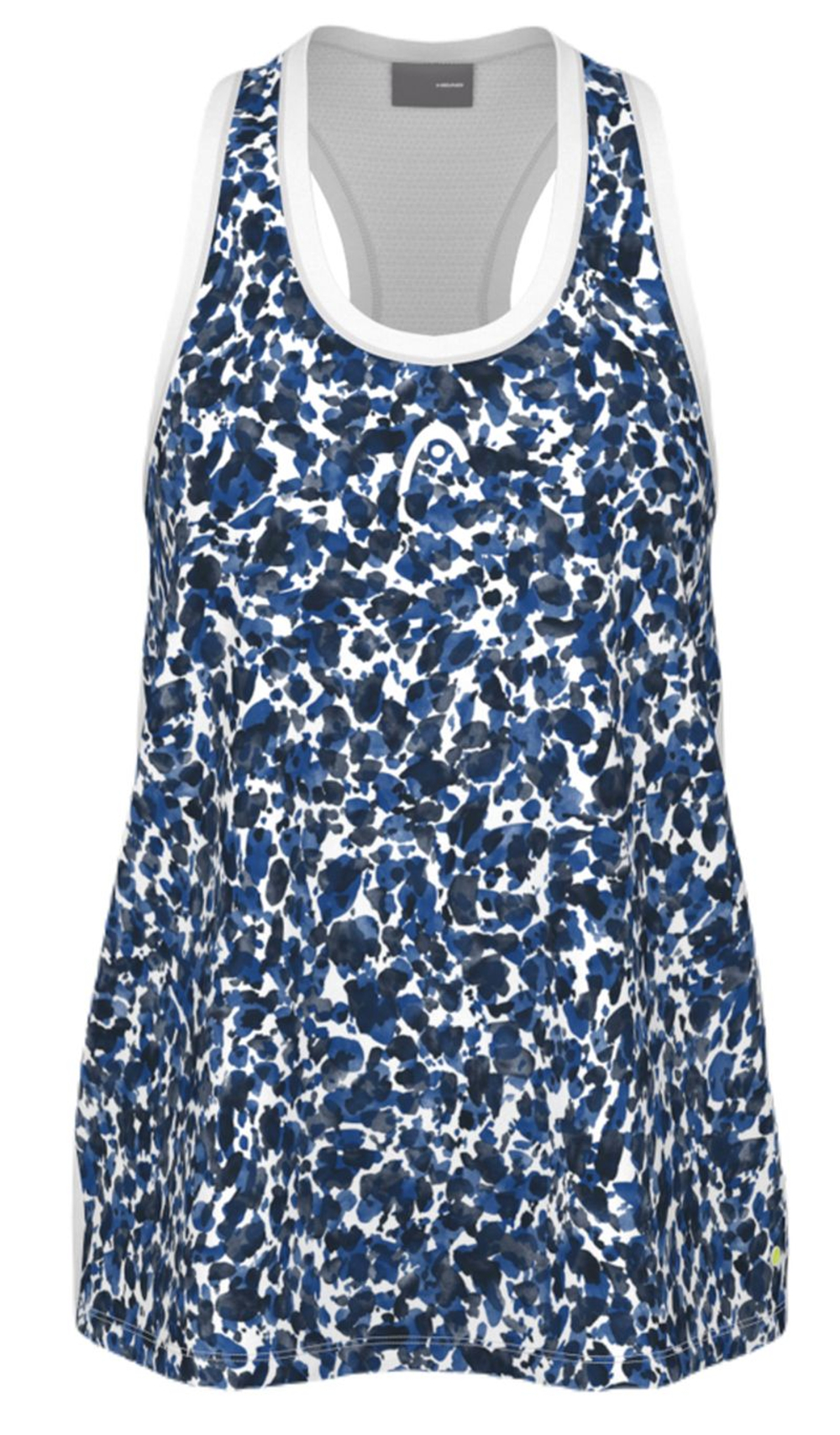 Женский теннисный топ Head Agility Tank Top — print vision white/royal