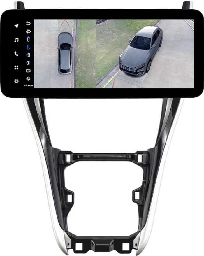 Магнитола для Toyota Harrier 3 XU60 2017-2020 (большая рамка) - Teyes LUX ONE 360 монитор 12.3" 2K QLED на Android 10, Быстрая, CarPlay, 4G SIM-слот, 4 камеры в комплекте