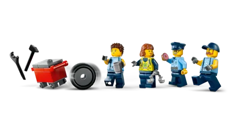 Конструктор LEGO City 60457 Изготовленный на заказ гараж для полицейской машины