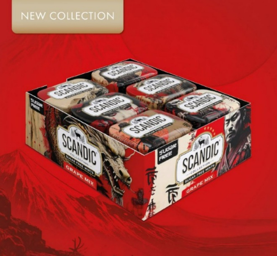 Конфеты Scandic Виноградный микс 14гр *18шт