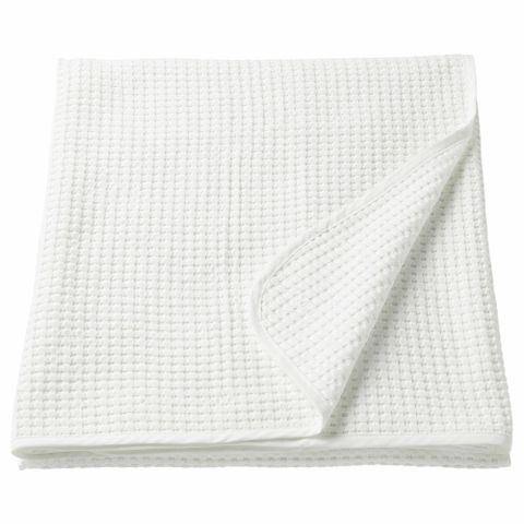 Покрывало IKEA VARELD (ВОРЕЛЬД), Белый, 150х250 см