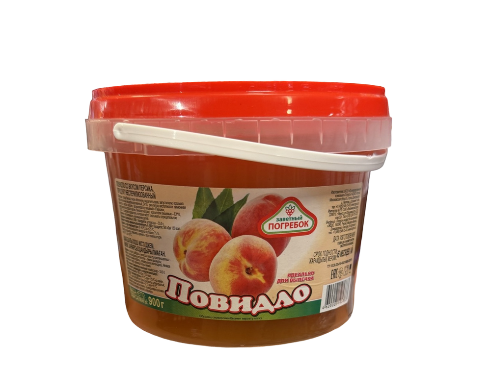 Повидло Заветный погребок со вкусом Персик (ведро) 900гр