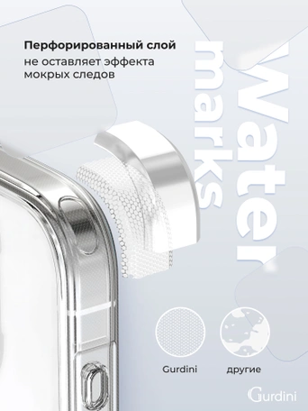 Чехол накладка iPhone 15 6.1" Gurdini Alba Series Protective Clear