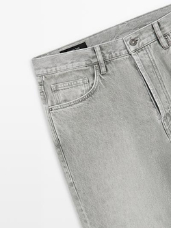 Massimo Dutti Джинсы прямого кроя, серый
