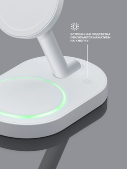 Беспроводная зарядная станция 3 в 1 MagSafe Deppa QI2 NEO