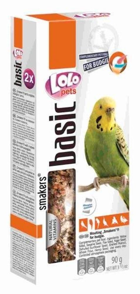 LoLo PETS Smakers для волнистых попугаев период линьки 90г LoLo PETS Smakers для волнистых попугаев период линьки 90г