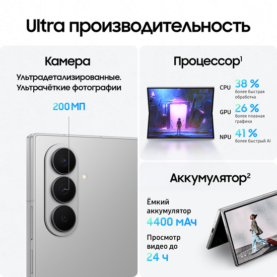Смартфон Samsung Galaxy Z Fold7 16/1 Тб Серый