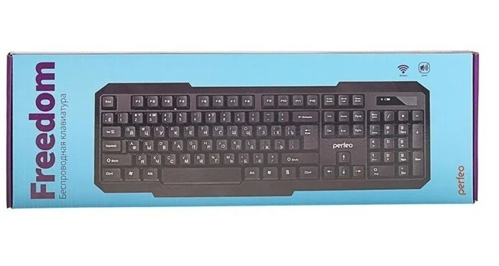 Клавиатура PERFEO PF-5191 FREEDOM беспроводная, черный
