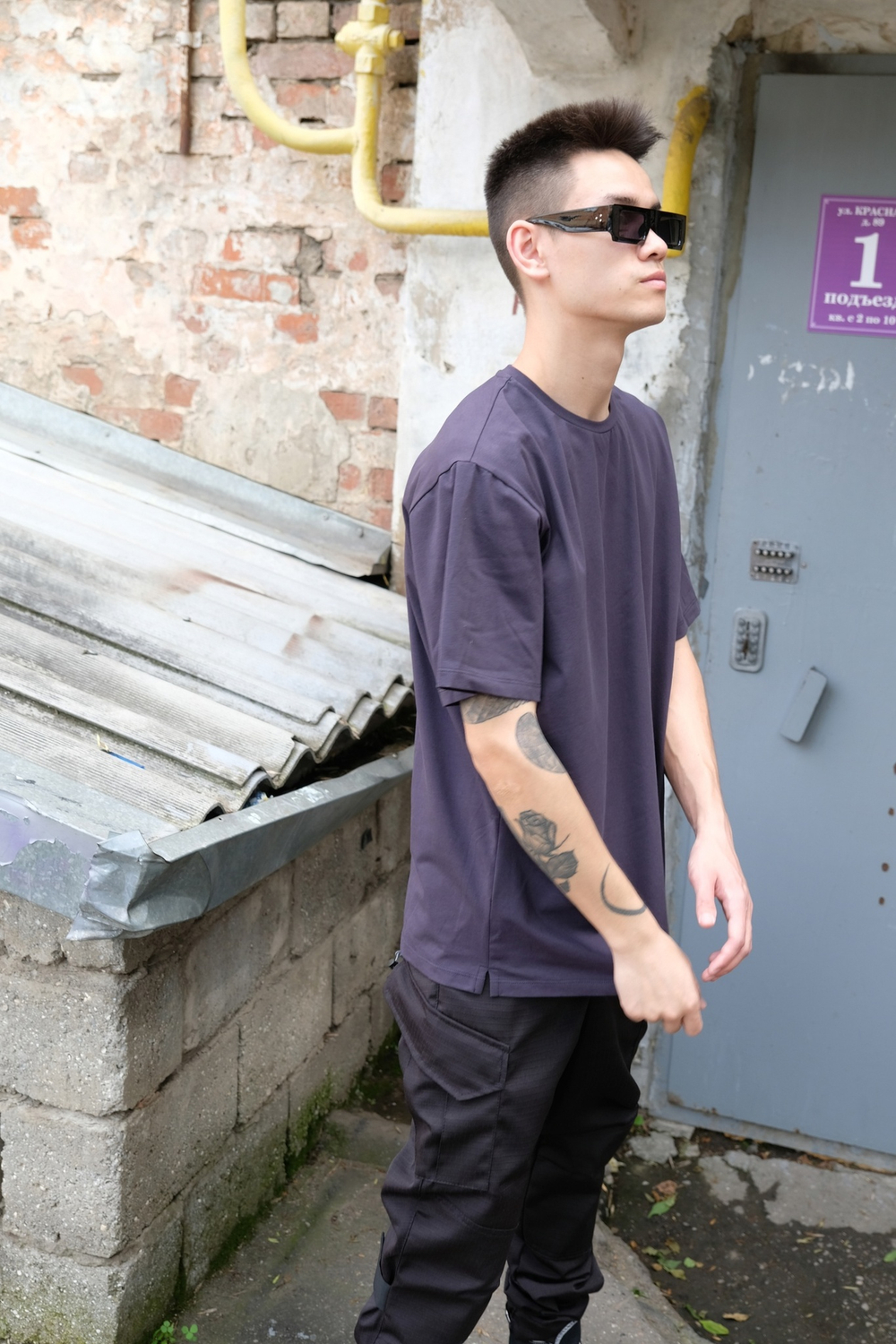 Футболка YTRO Oversize Графит