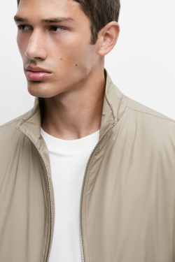 Massimo Dutti Техническая куртка с карманами, песочно-коричневый