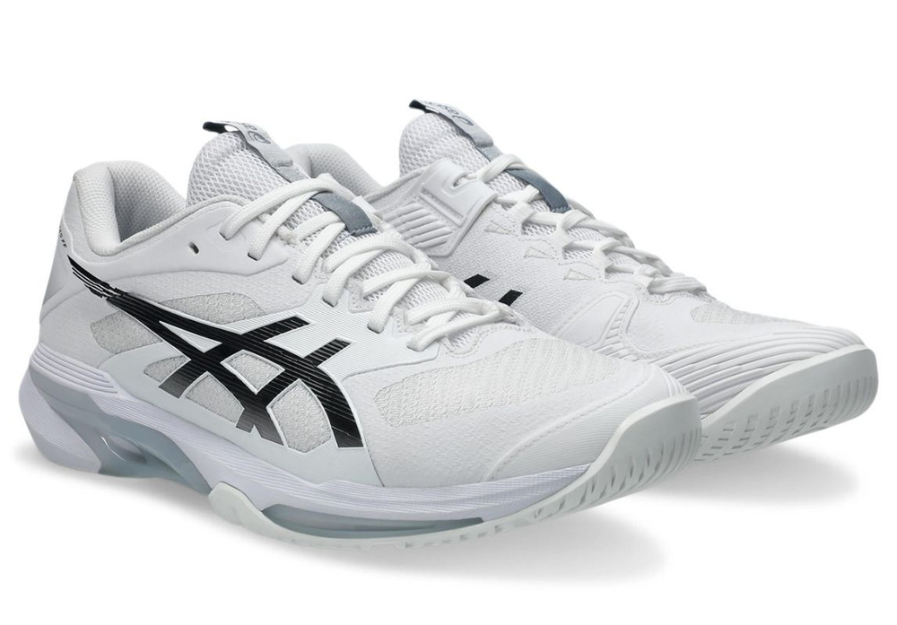 Мужские кроссовки теннисные Asics Solution Speed FF 4 - white/black