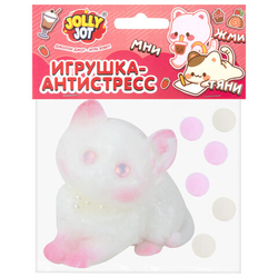 Игрушка-антистресс "КОТИК", 6 см, ассорти 4 цвета, дисплей, JOLLY JOT (ДЖОЛЛИ ДЖОТ), 665772