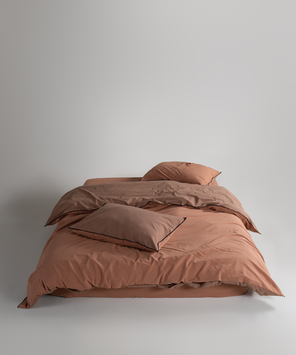 Lımasso КПБ 4 пр. Stonewashed Essualte Commencer-Wood Smoke пододеяльник 200*220, простынь 240*260, наволочки 50*70 2шт