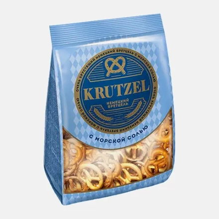 Крендельки Бретцель с морской солью Krutzel 250г