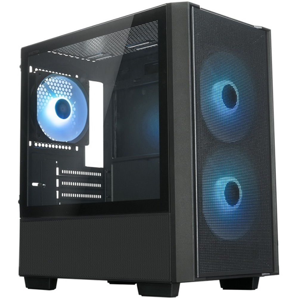 Корпус Mini-Tower XASTRA A400M 3ARGB-C6 TG, Micro-ATX, черный (A400M-2FC14A-1FC12A-C6)