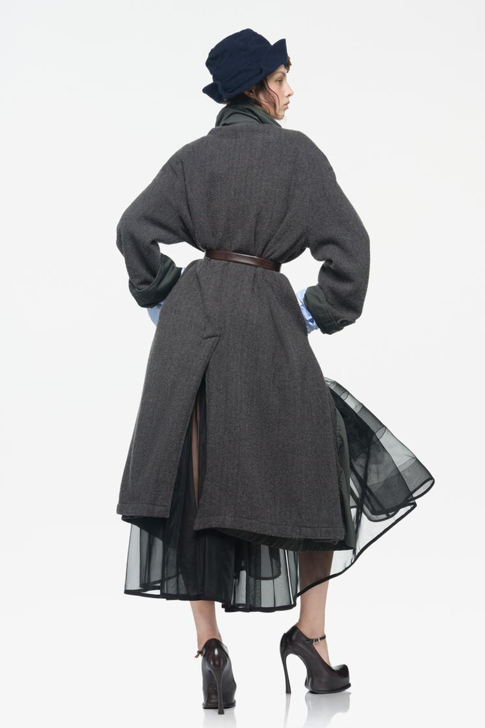 ZARA X JOHN GALLIANO ТУФЛИ НА ПЛАТФОРМЕ, КОРИЧНЕВЫЙ
