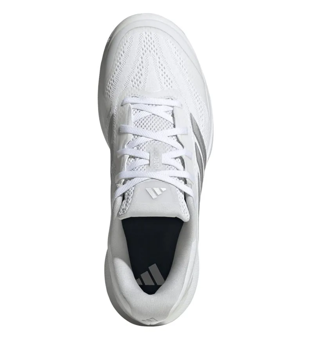 Женские теннисные кроссовки Adidas Avacourt 3 - cloud white/silver metallic/dash grey