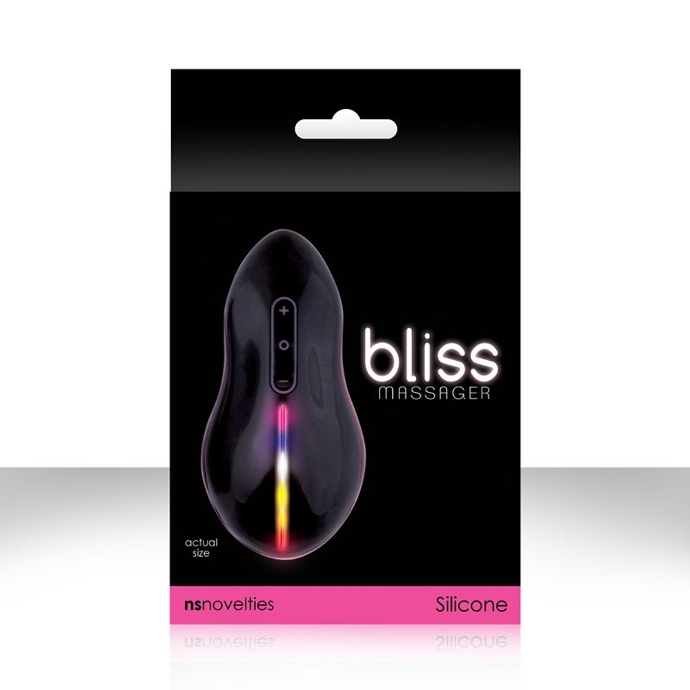 Черный вибратор-мышка для клиторальной стимуляции и массажа Bliss (Цвет: черный)