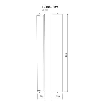 Бра Relaxatio FL1040-1W, LED