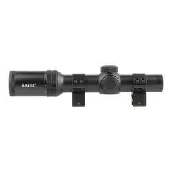 Прицел оптический BRITE LPVO 1-4X24 IR - вид сбоку в сборе с кронштейнами
