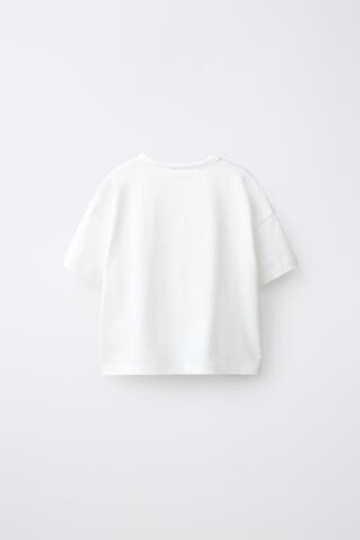 ZARA ФУТБОЛКА С БАНТАМИ, БЕЛЫЙ