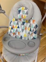 Стул для кормления -электрический качель LUXMOM 901 светло-серый
