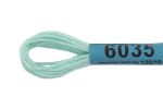 Мулине Gamma 100% хлопок, цв.6035 св.бирюзовый, 24 мотка по 8 метров
