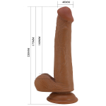 Загорелый фаллоимитатор 22см с эффектом скользящей кожи Pretty Love Tallen Sliding Skin BW-008117LP-1