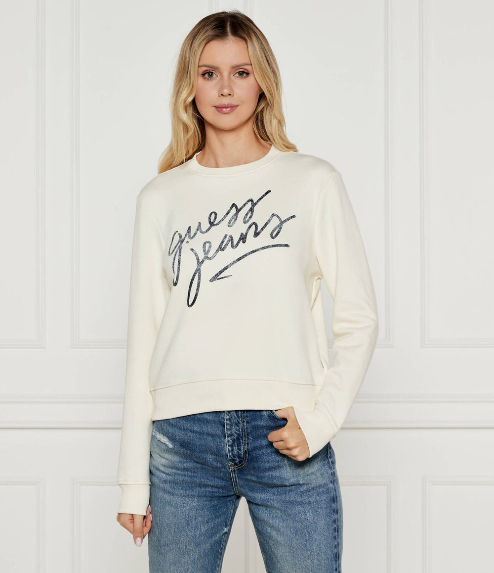 Худи Guess Jeans - экрю(W4BQ17 KC811)