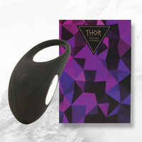 Черное эрекционное виброкольцо 4,5см Feelz Toys Thor Cockring Black