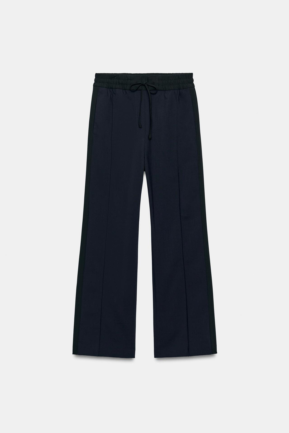 ZARA БРЮКИ С ПОЛОСАМИ ПО БОКАМ — ZW COLLECTION, МОРСКОЙ СИНИЙ