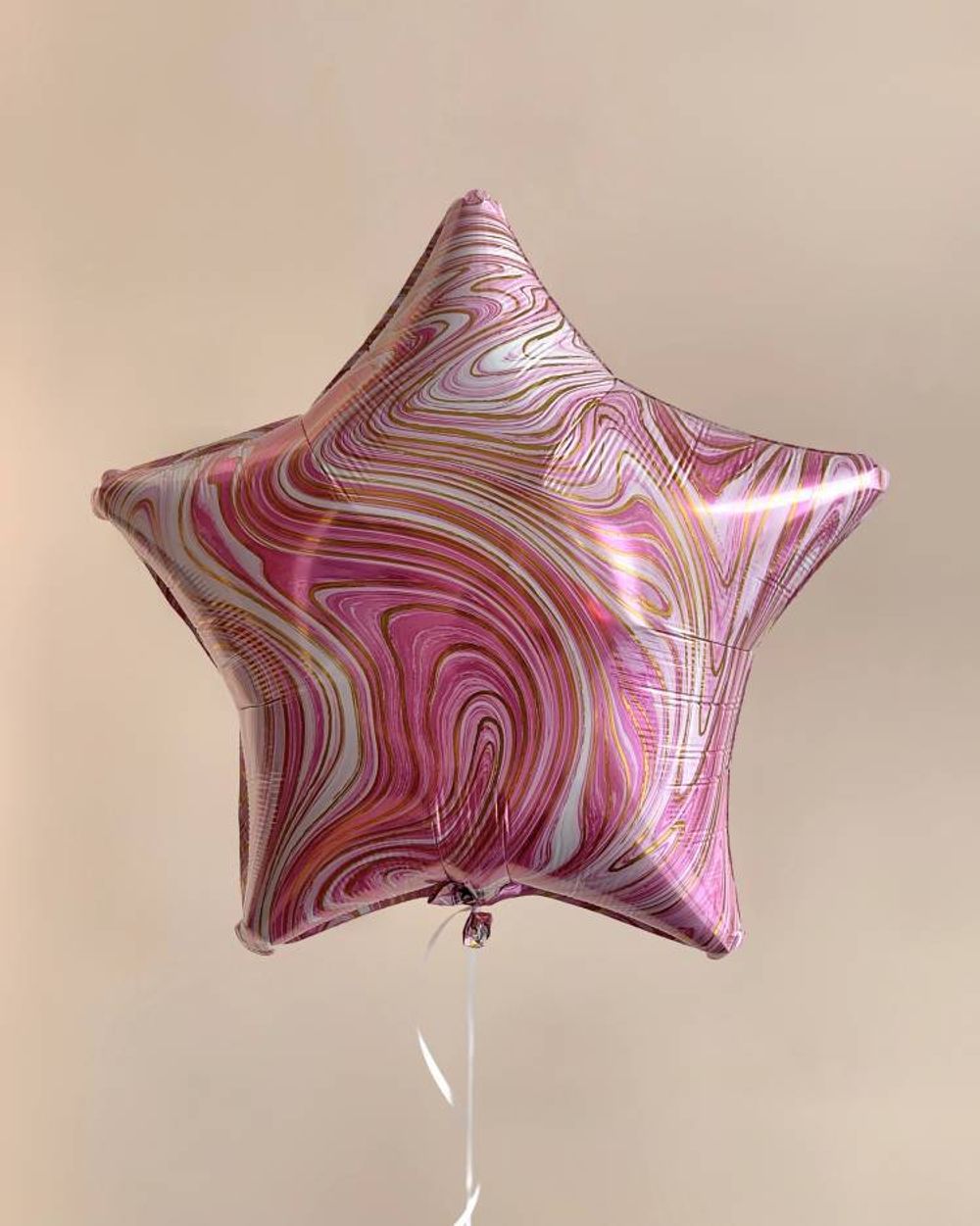 А Б/РИС ЗВЕЗДА 19" Мрамор Pink, 1шт.  Изображение2
