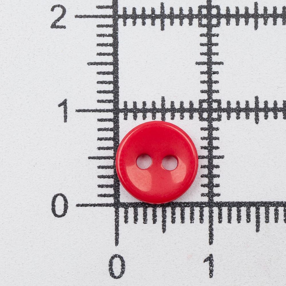 Пуговицы 2 прокола 14L=9 мм, (Red (красный)), NE74, 144 шт