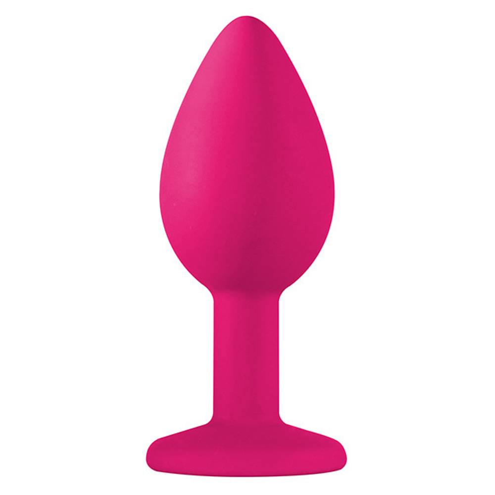 Анальная пробка 7,5см Lola Games Emotions Cutie Small Pink Black Crystal 4011-02Lola