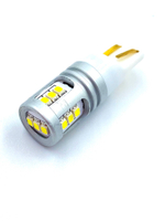 Лампа светодиодная бесцокольная Обманка T10 15 SMD Биполярная Аналог W5W Свет белый 9/32V