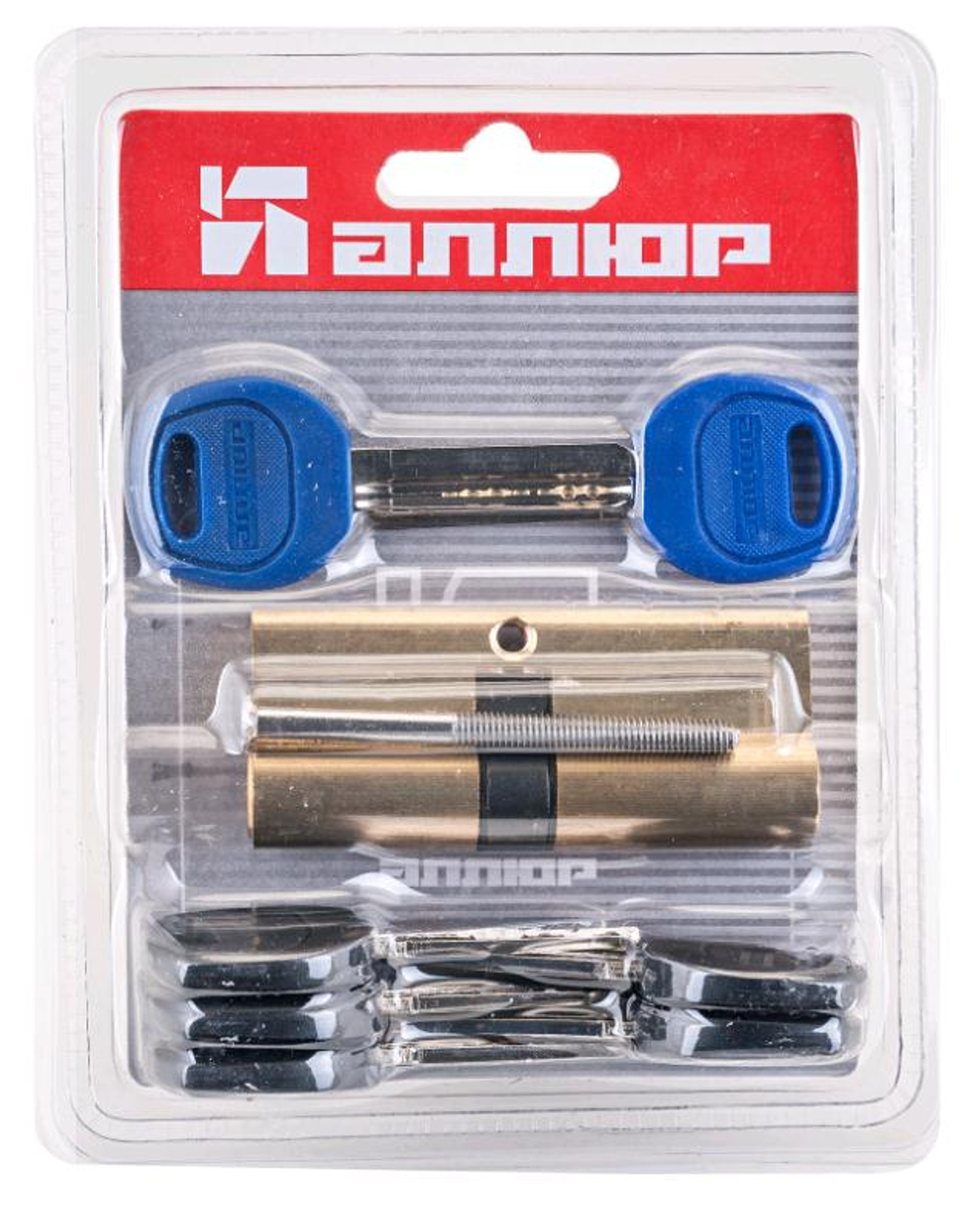 Механизм цилиндровый АЛЛЮР DL-01 85 (30х10х45) BP д/КИТАЙ. дв. (перекод.5+2) перфокл./кл./7835