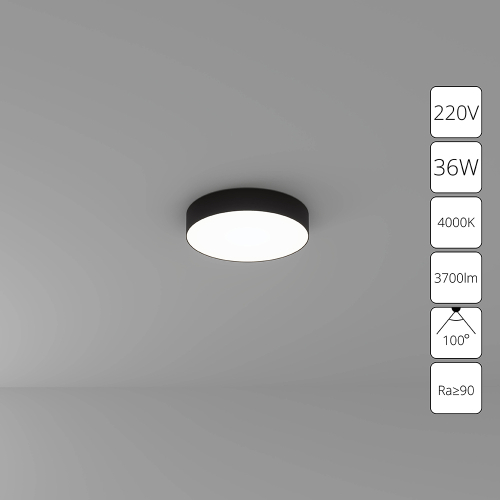 Потолочный светодиодный светильник Arte Lamp FADO A6635PL-1BK