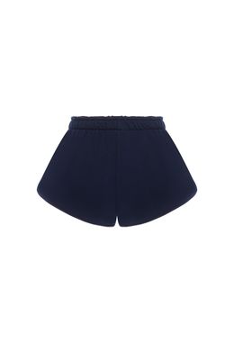 Шорты из футера с принтом и кантом ATHLEISURE Синий