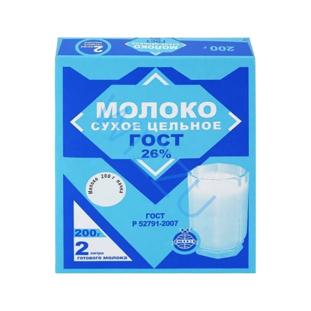Молоко сухое Дом бистро цельное Гост 26% 200г