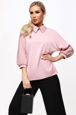 Блузка розовая с цельнокроеным рукавом DStrend (Акция)