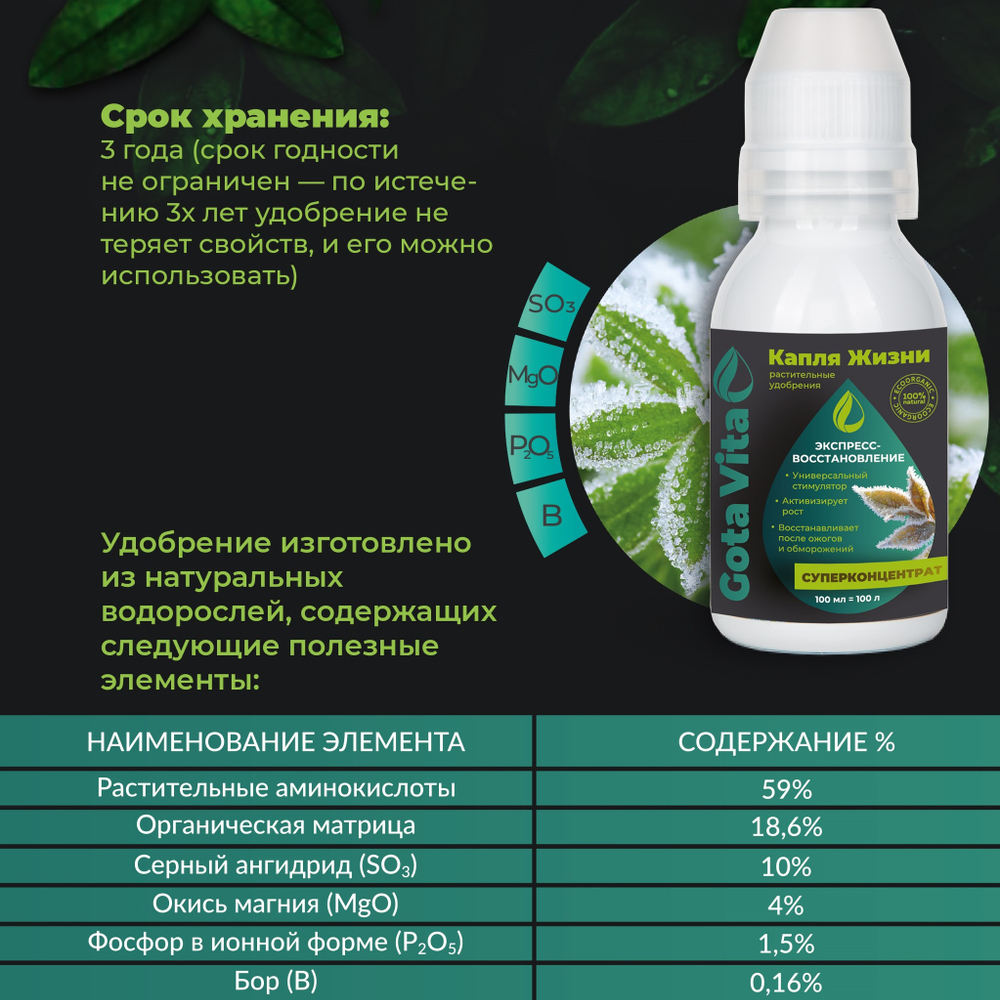 Удобрения Капля Жизни  "Экспресс спасатель"