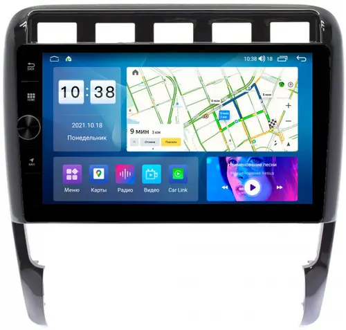 Магнитола для Porsche Cayenne 2002-2010 - Parafar PF954LUX1FHDAV на Android 13, CarPlay, 4G SIM-слот